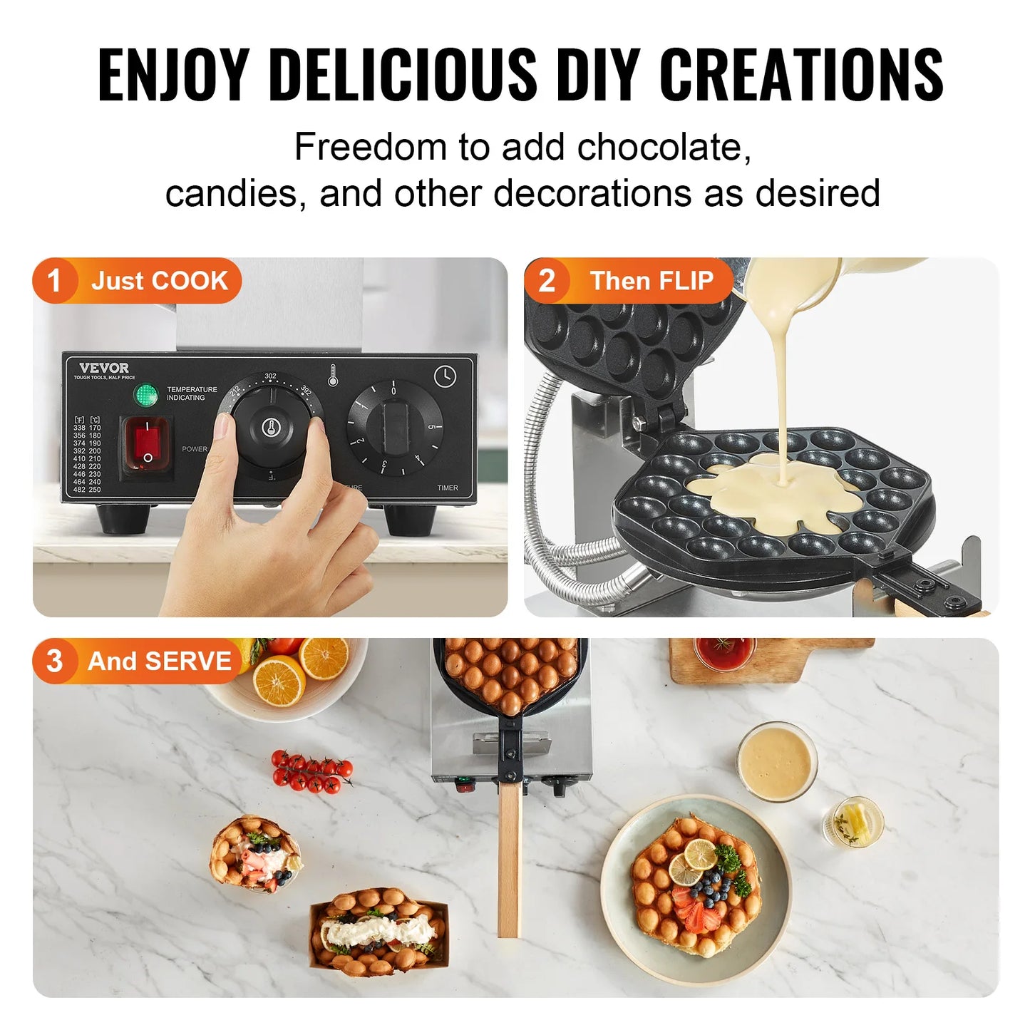 Egg Bubble Waffle Maker