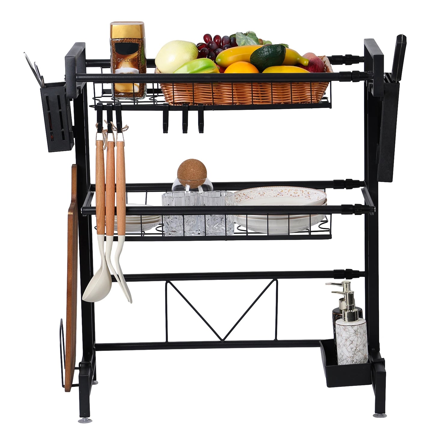 Above Sink Stretchable Draining Rack