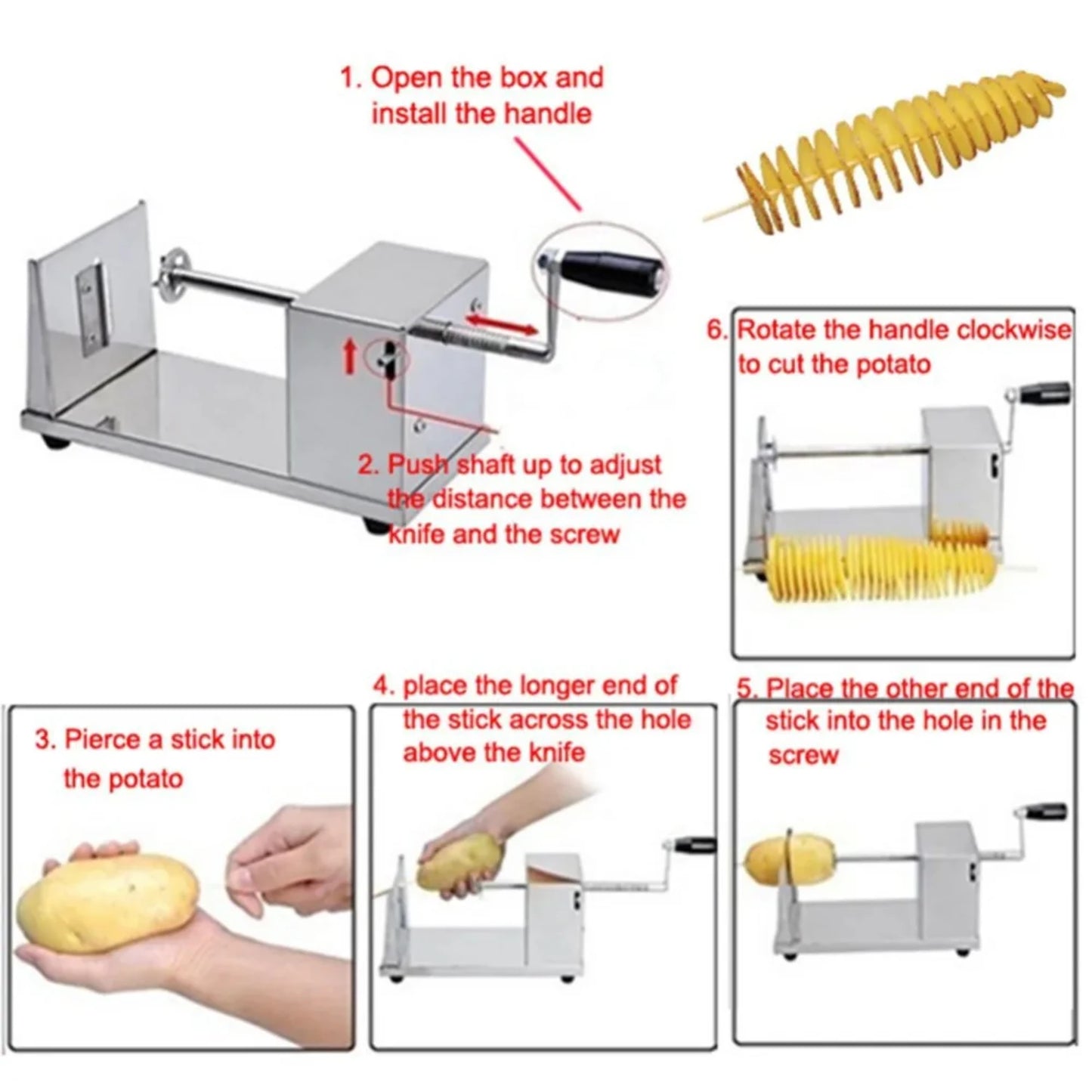 Potato Spiral Tools Chopper Potato Chip