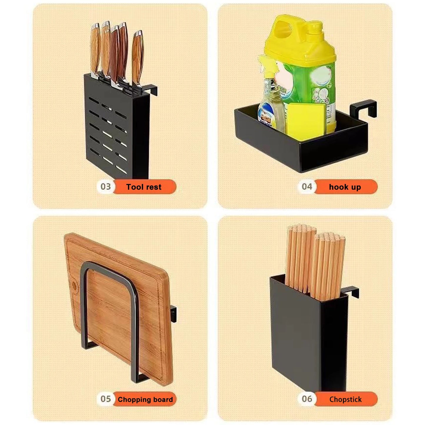 Above Sink Stretchable Draining Rack
