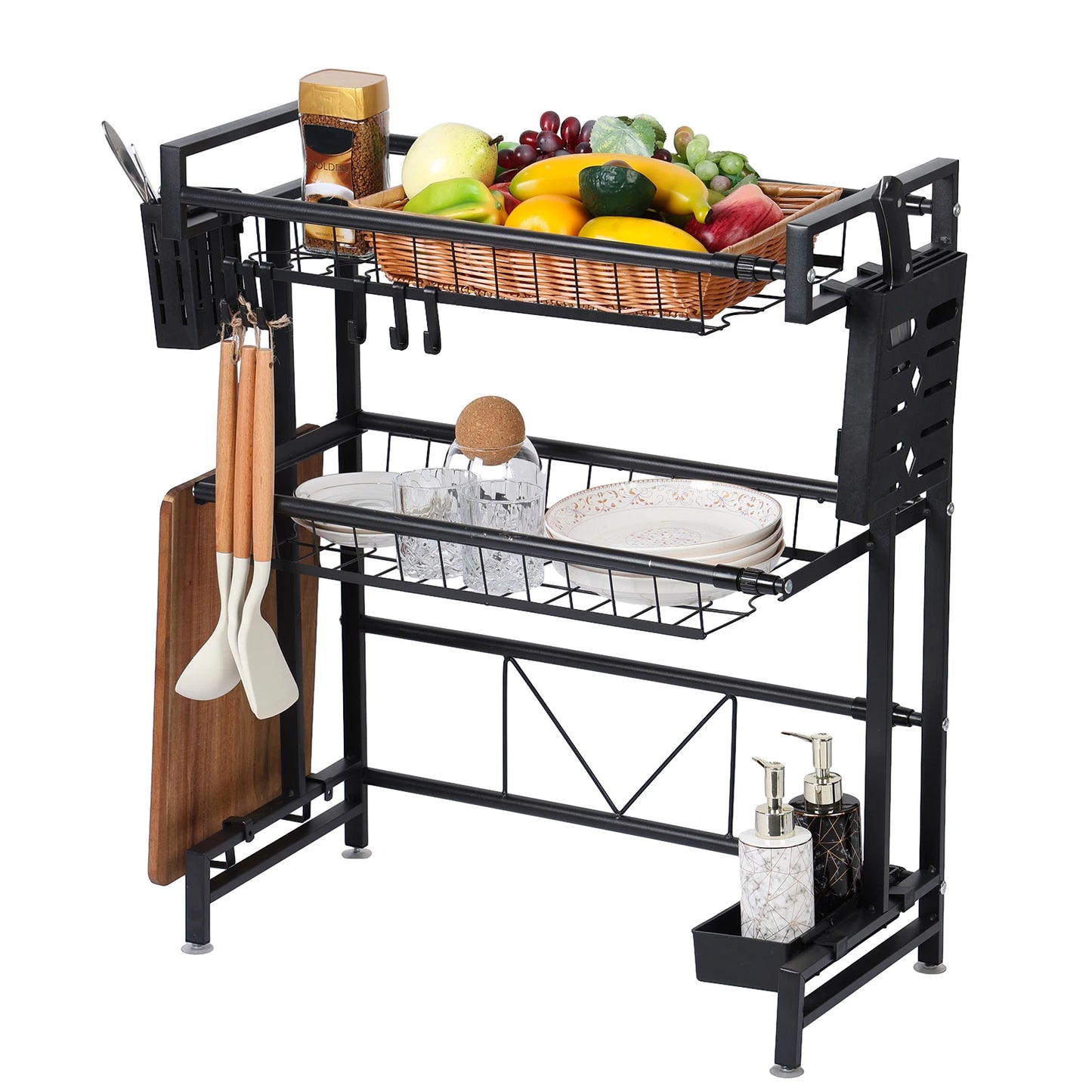 Above Sink Stretchable Draining Rack