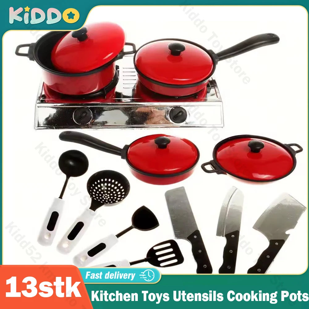 Play Kitchen Toys Utensils Cooking Pots