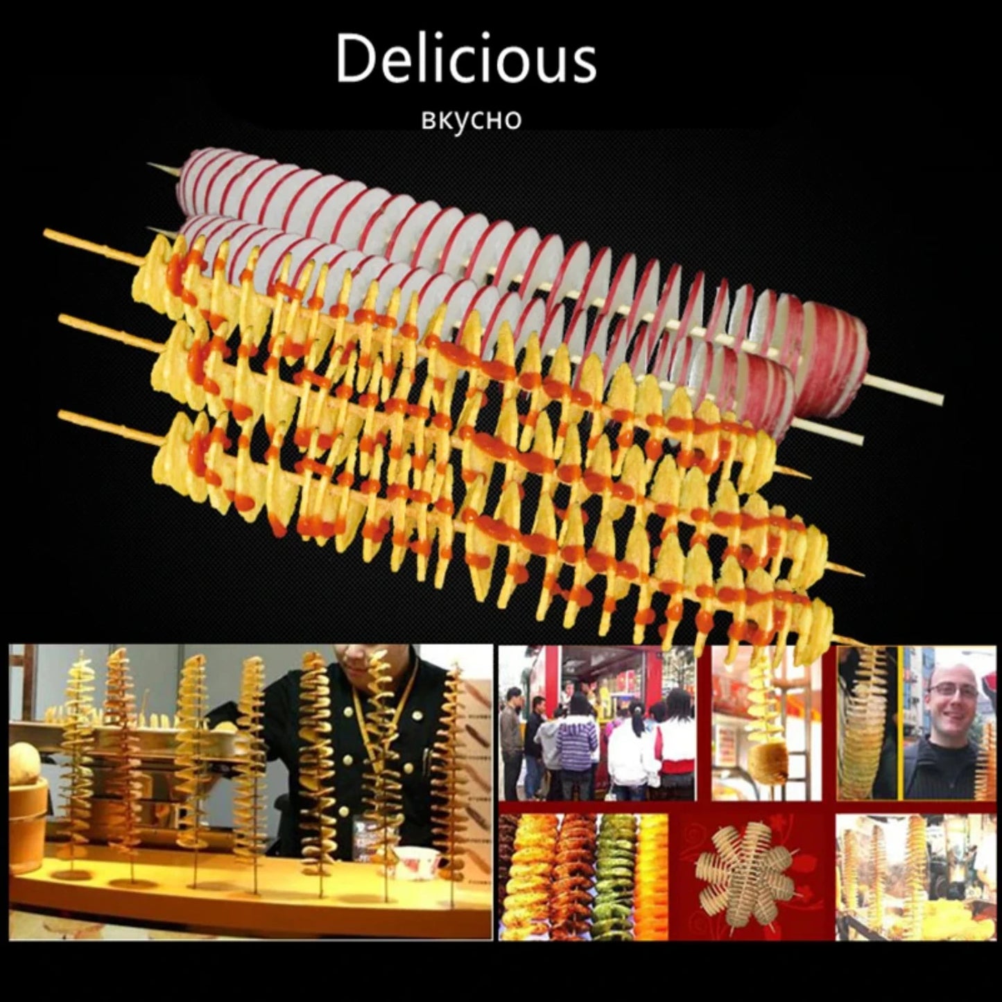 Potato Spiral Tools Chopper Potato Chip