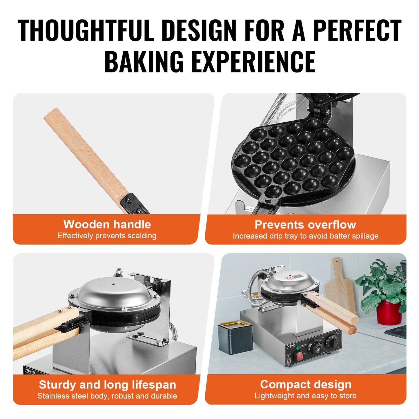 Egg Bubble Waffle Maker