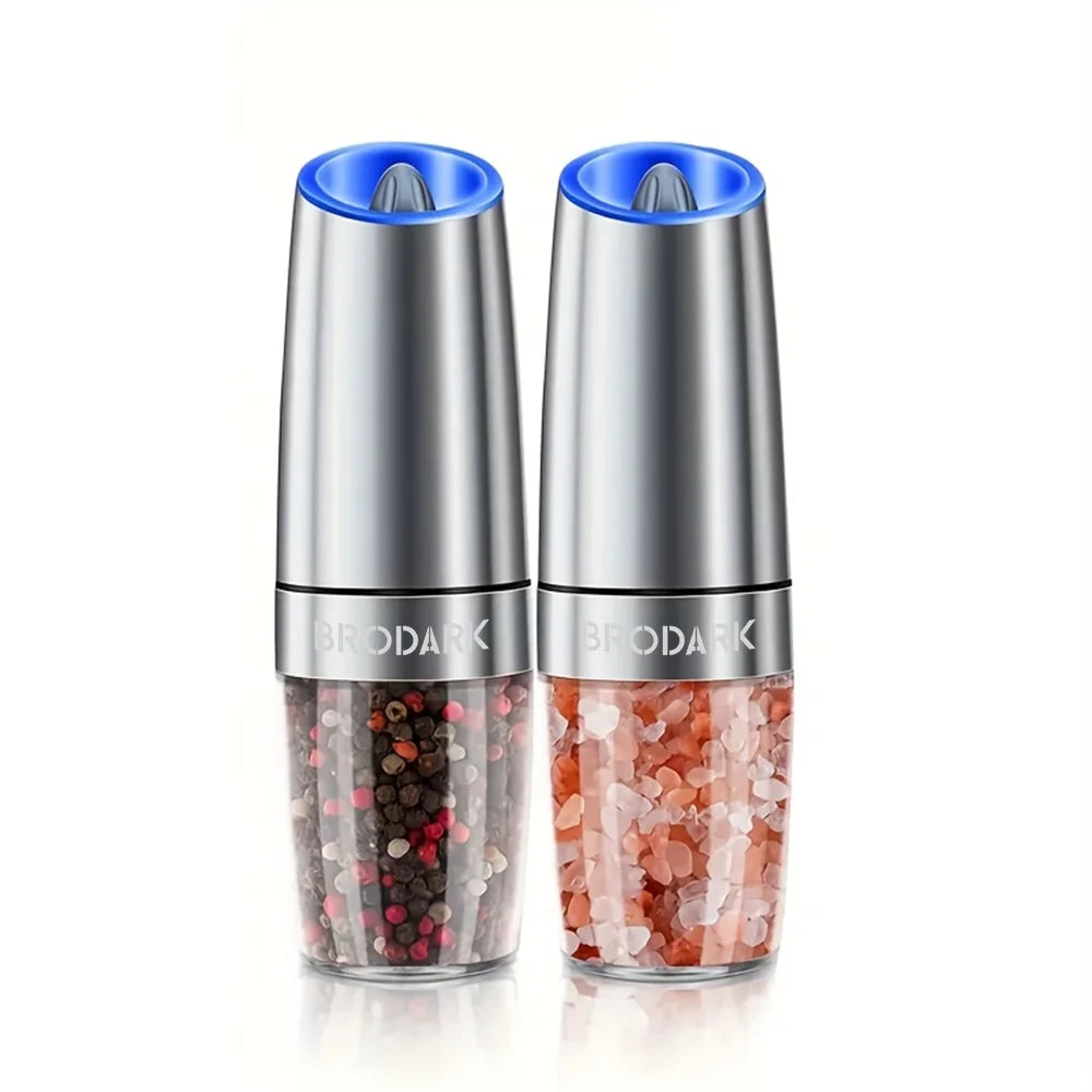 2 pc Electric Salt & Pepper Grinder Set