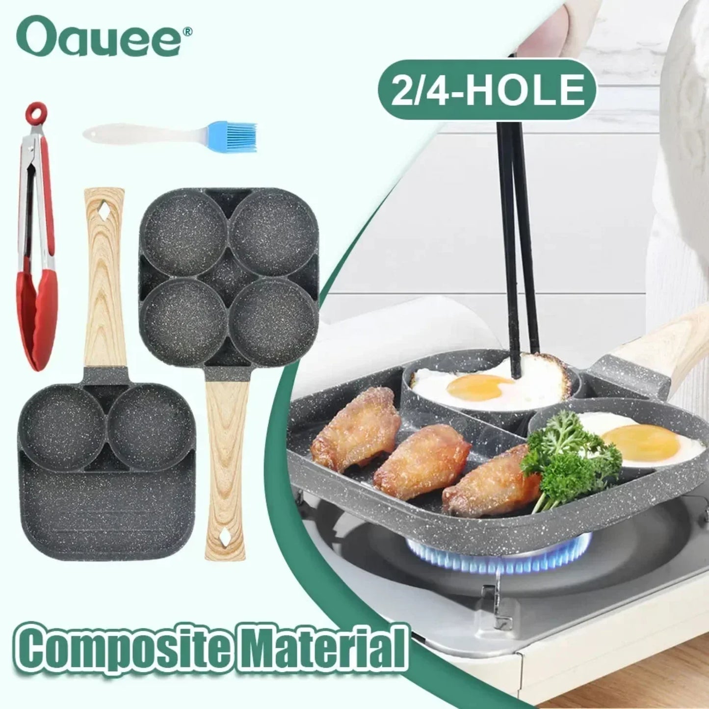 4-Hole Frying Pan