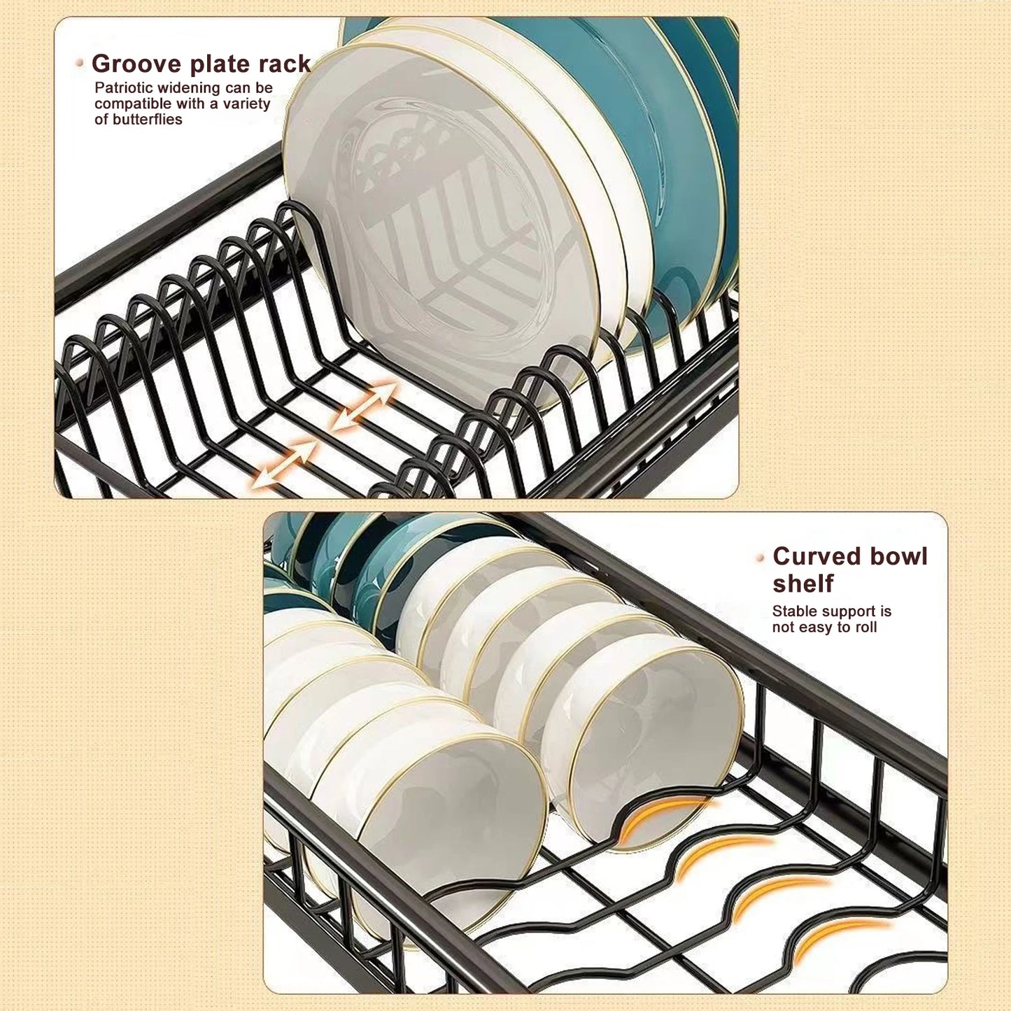 Above Sink Stretchable Draining Rack
