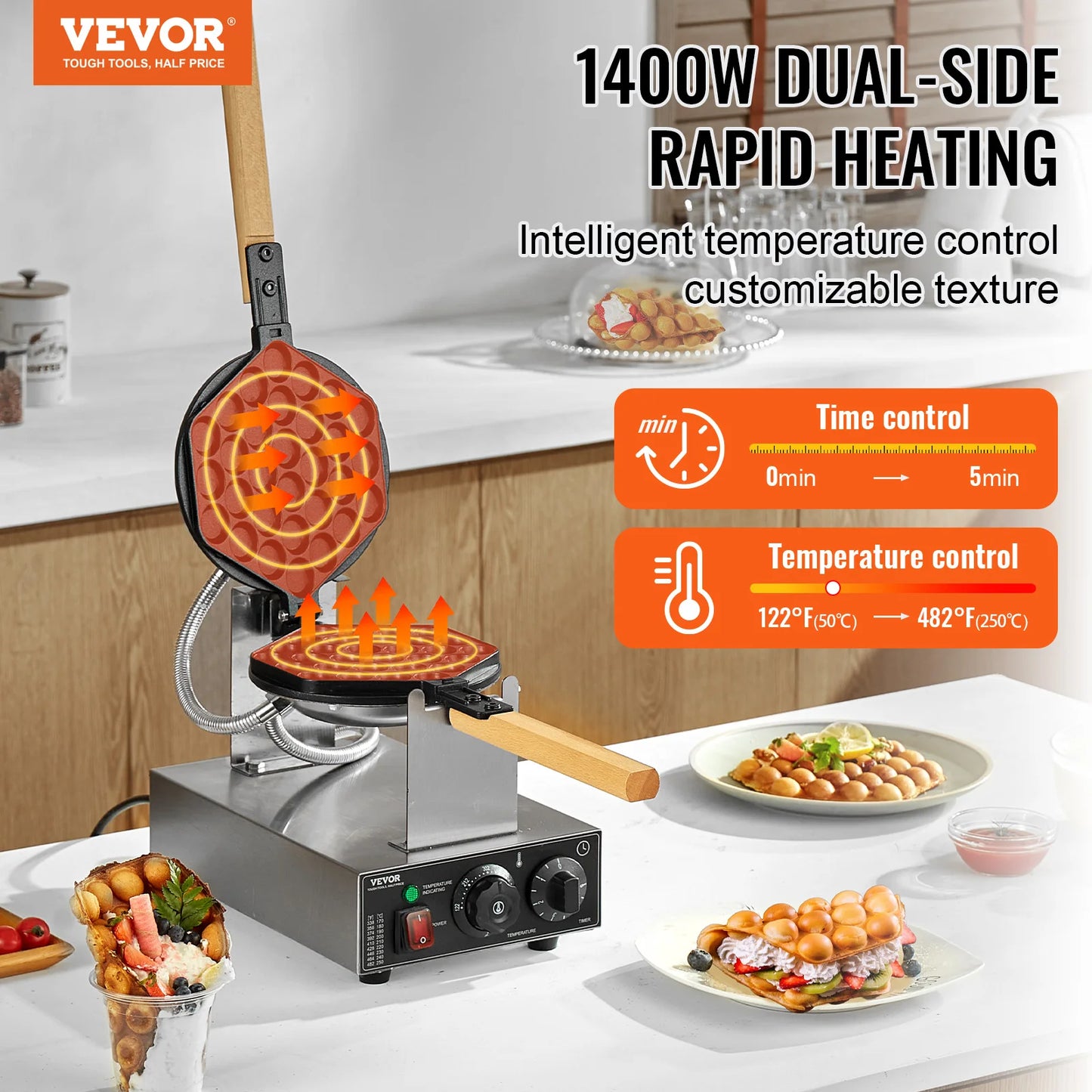 Egg Bubble Waffle Maker