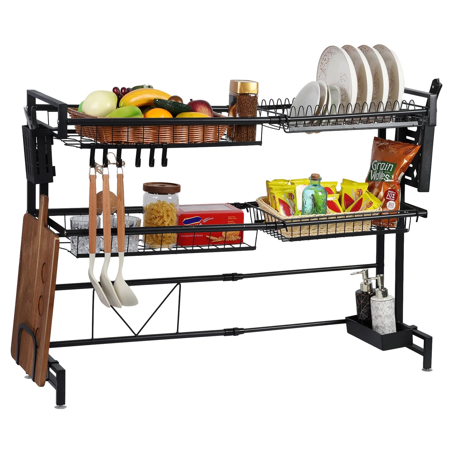 Above Sink Stretchable Draining Rack