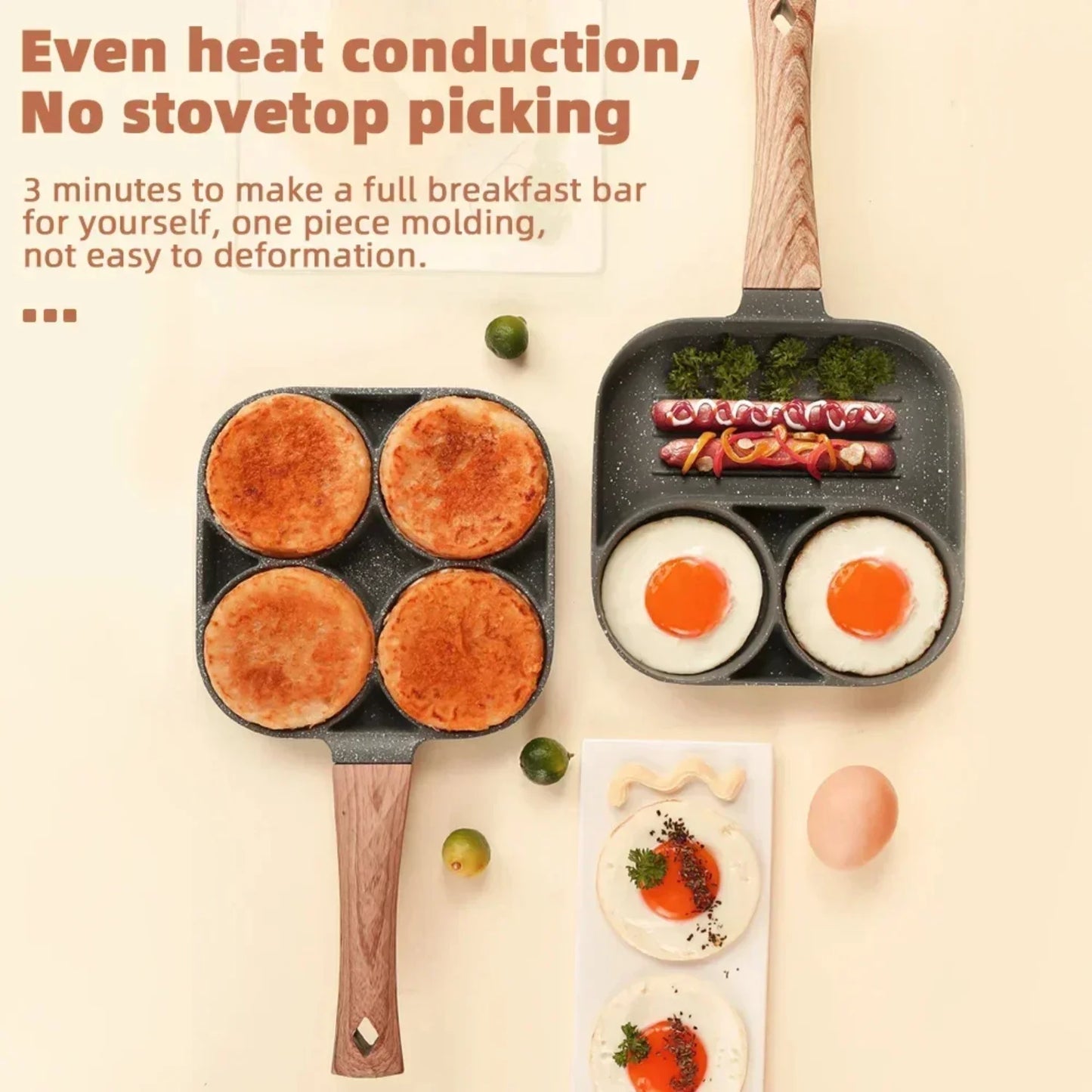 4-Hole Frying Pan