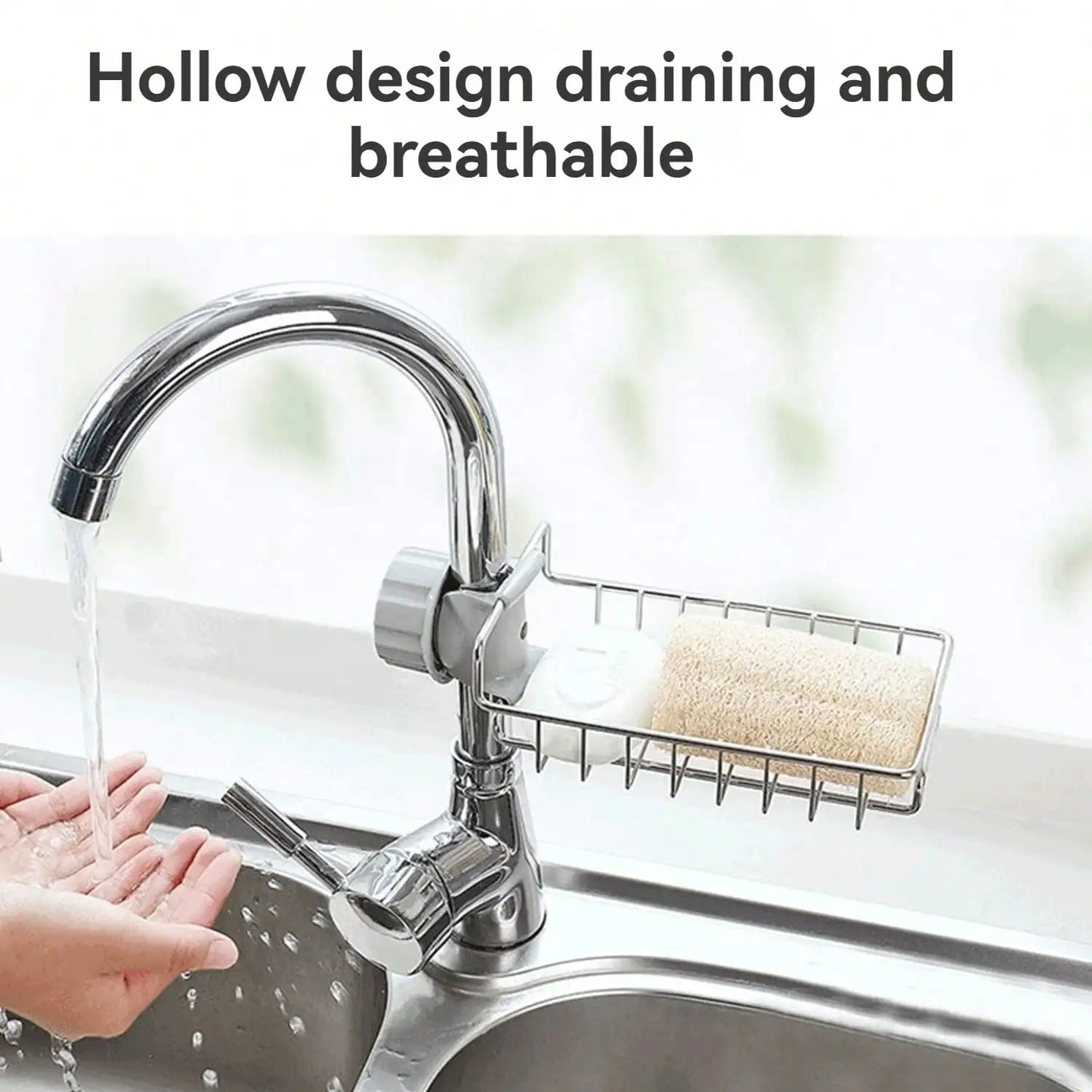 Kitchen Sink Sponge Drain Rack