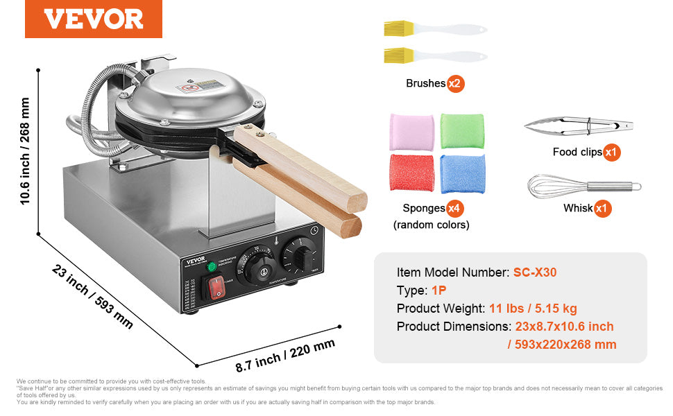 Egg Bubble Waffle Maker