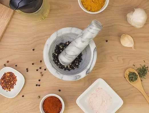 Marble Mortar & Pestle