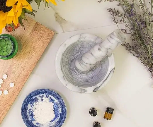 Marble Mortar & Pestle