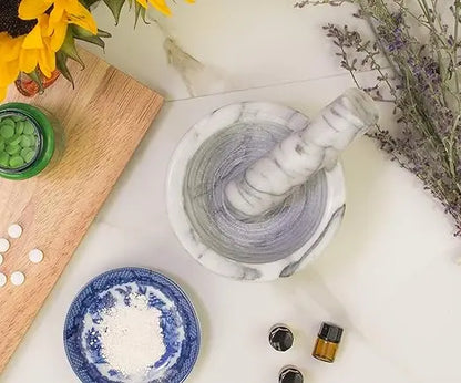 Marble Mortar & Pestle