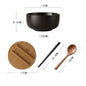 Instant Noodle Bowl With Spoon Chopstick