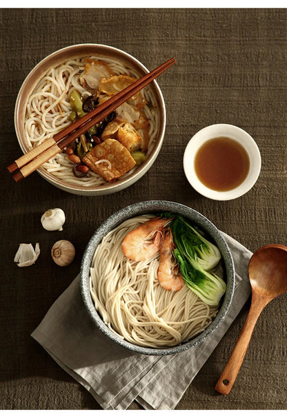 Instant Noodle Bowl With Spoon Chopstick