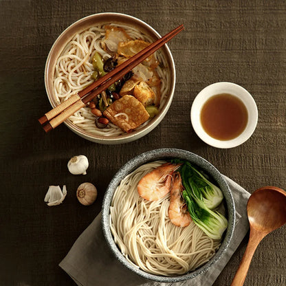 Instant Noodle Bowl With Spoon Chopstick