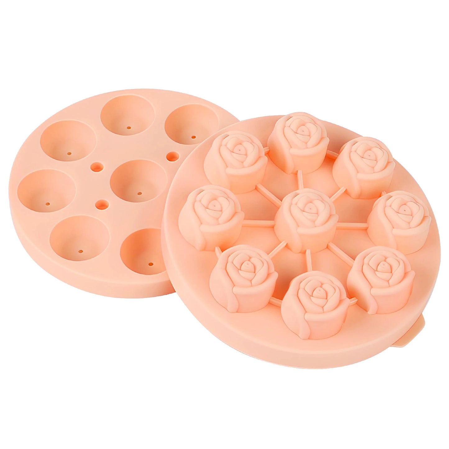 Silicone Flower-Shaped Ice Cube Tray