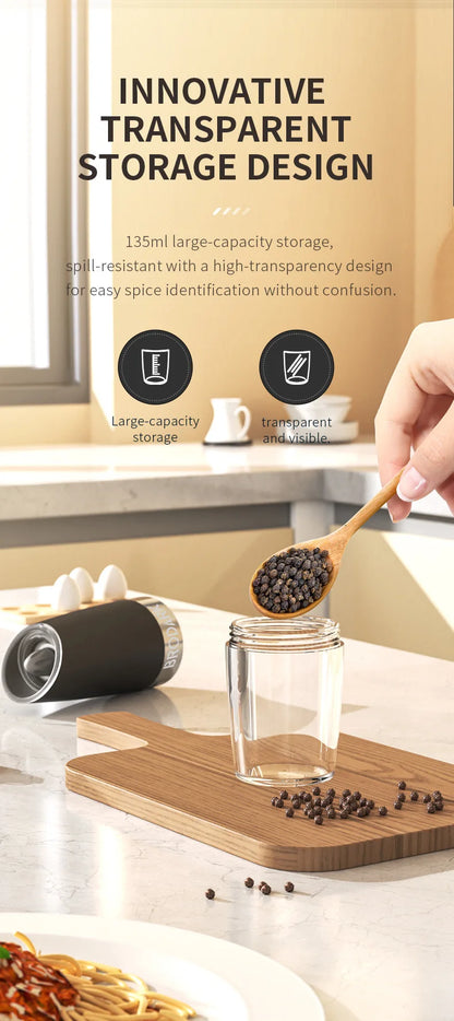 2 pc Electric Salt & Pepper Grinder Set