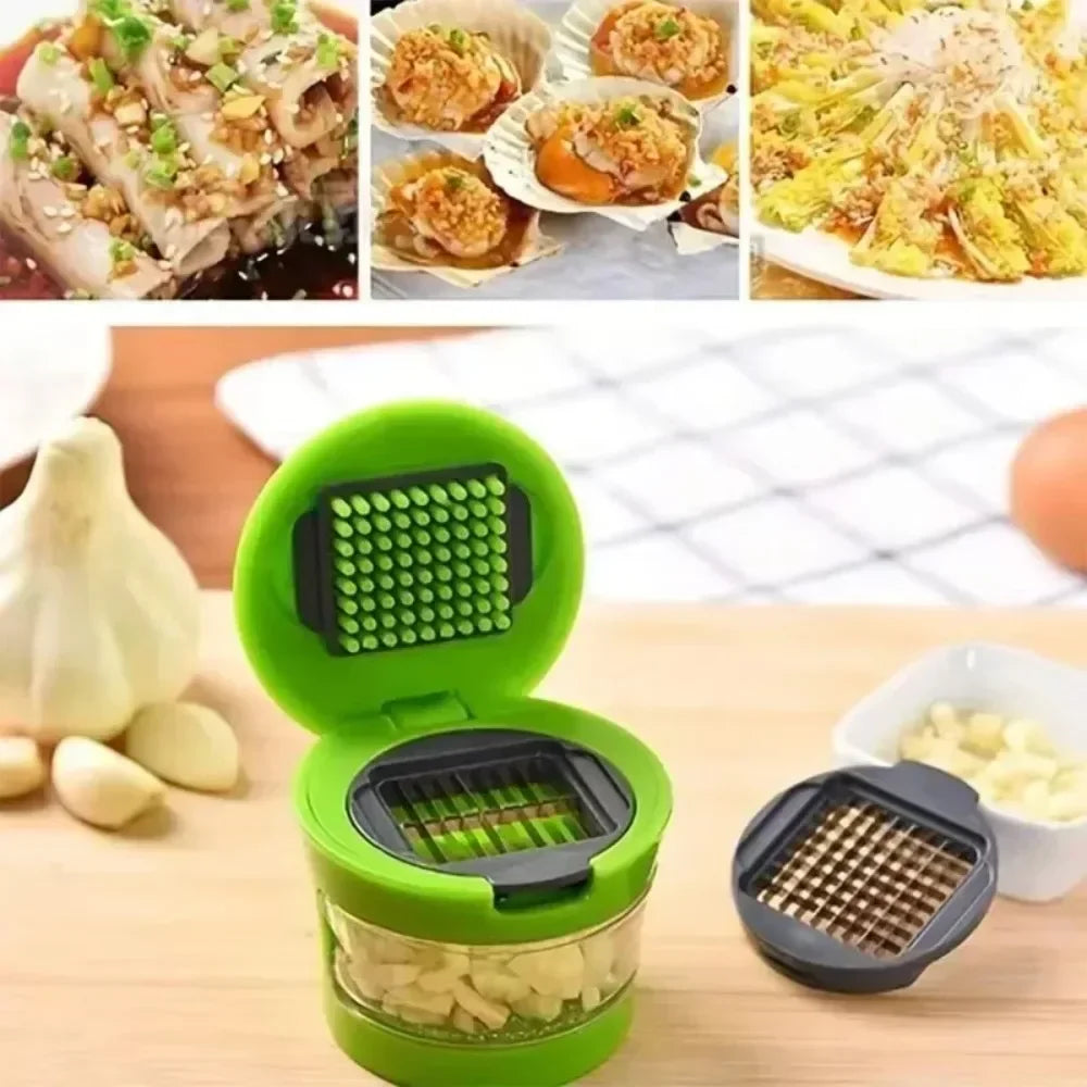 Garlic Press Grater Cutter Peeler Kitchen Gadget