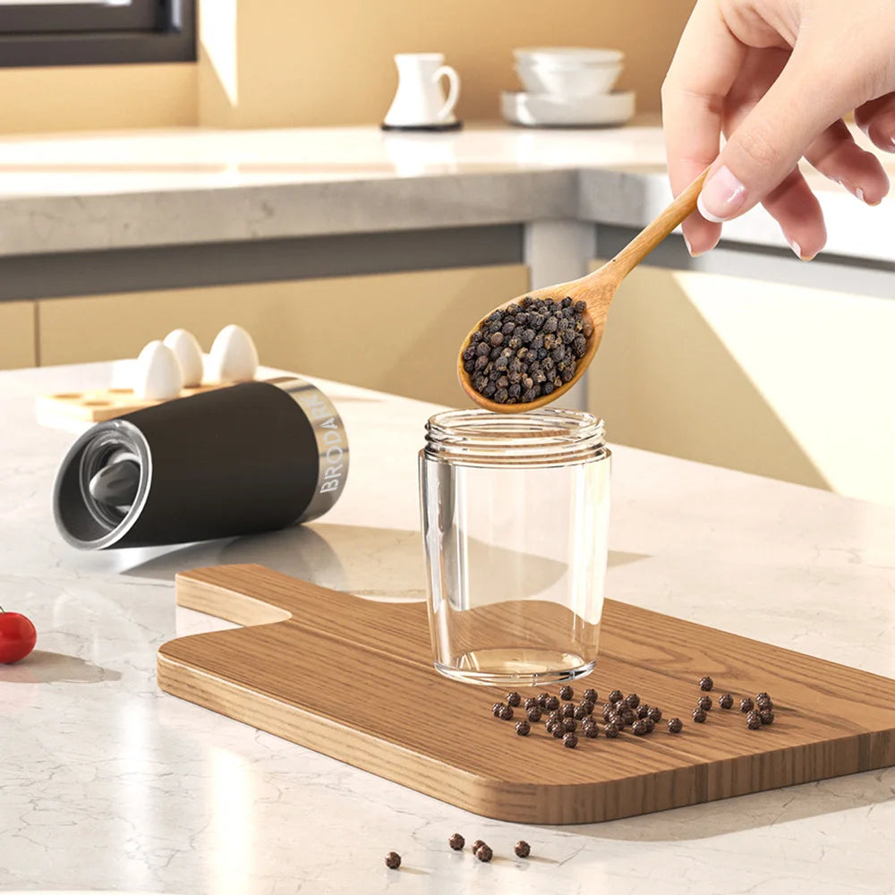2 pc Electric Salt & Pepper Grinder Set