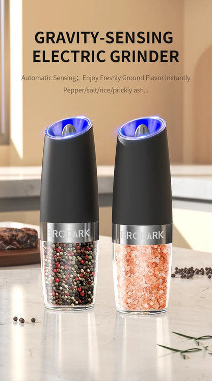 2 pc Electric Salt & Pepper Grinder Set