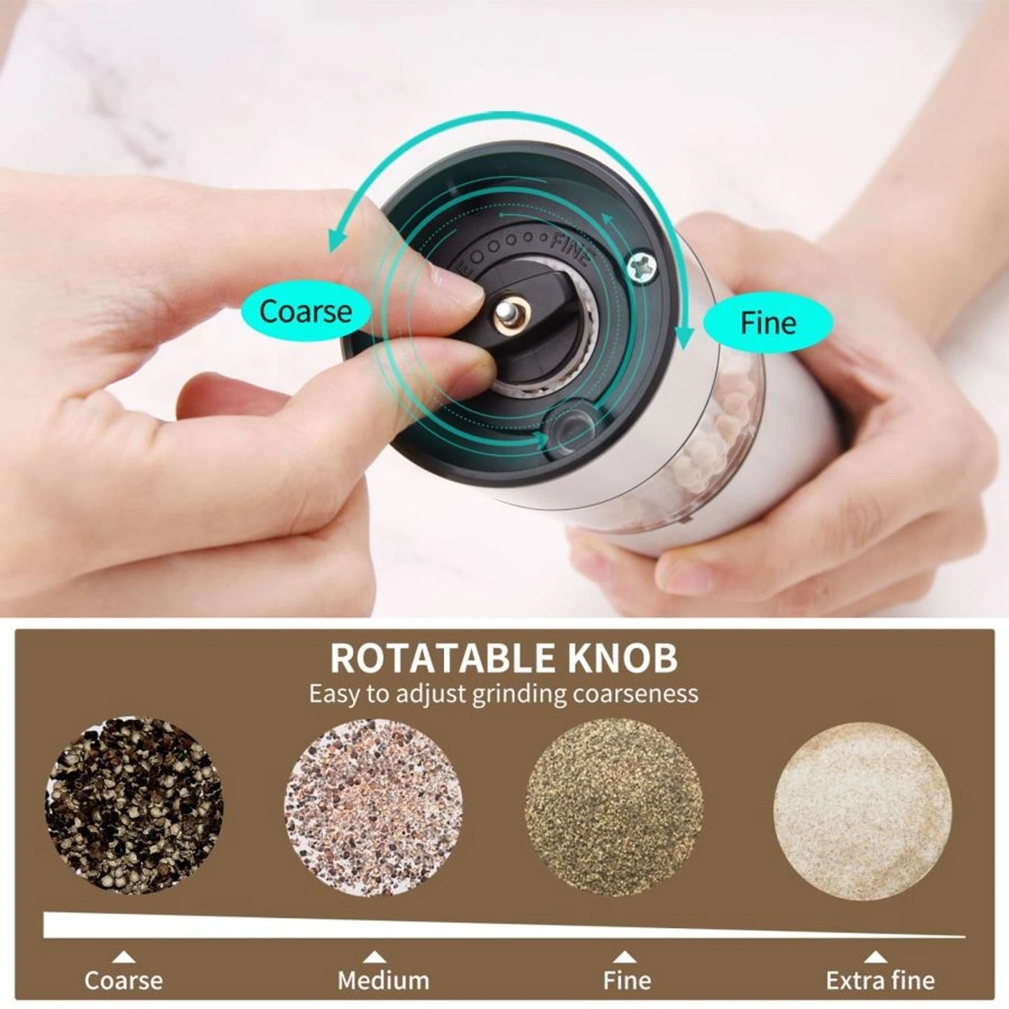 Electric Salt and Pepper Grinders