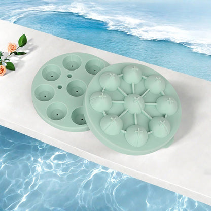 Silicone Flower-Shaped Ice Cube Tray
