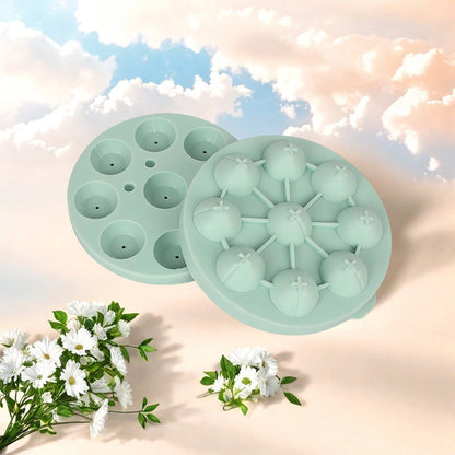 Silicone Flower-Shaped Ice Cube Tray