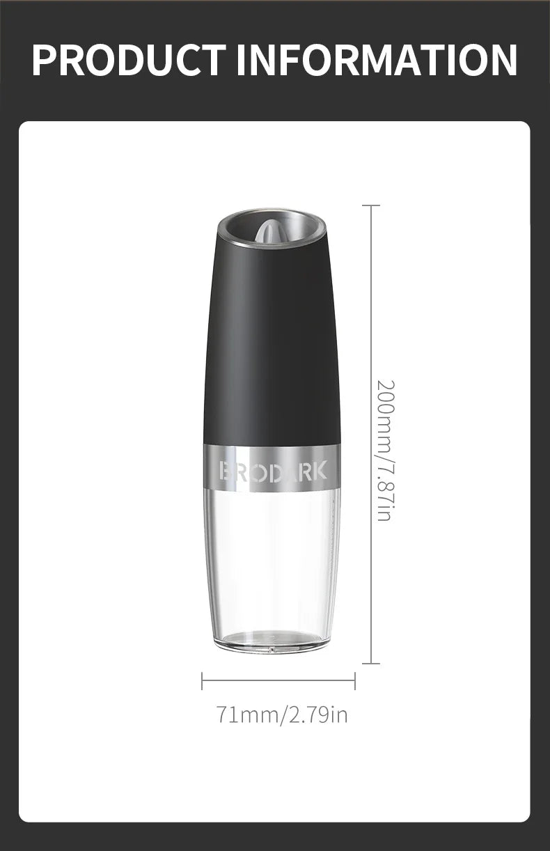 2 pc Electric Salt & Pepper Grinder Set