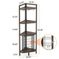 4 Tier Wine Rack Bar Cabinet