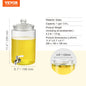 Glass Juice Dispenser Stainless Steel Spigot Iced Tea Dispenser