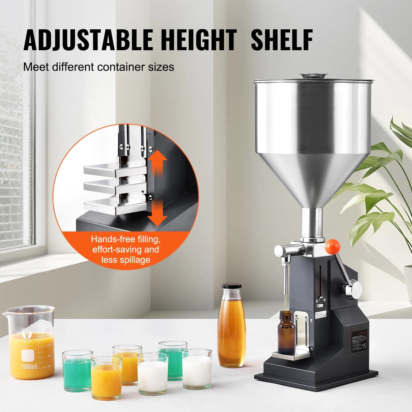 Manual Paste Liquid Filling Machine with Hopper