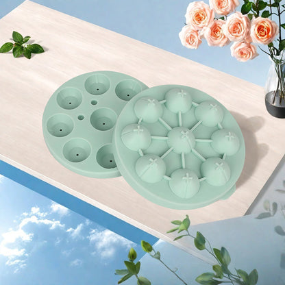 Silicone Flower-Shaped Ice Cube Tray