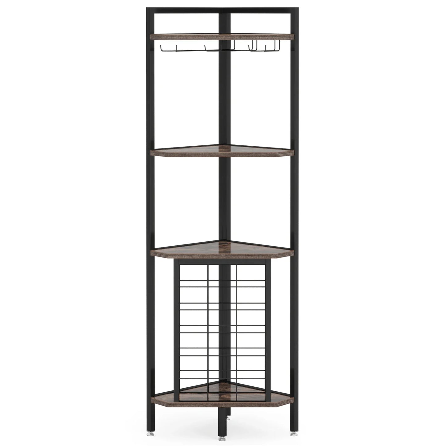 4 Tier Wine Rack Bar Cabinet