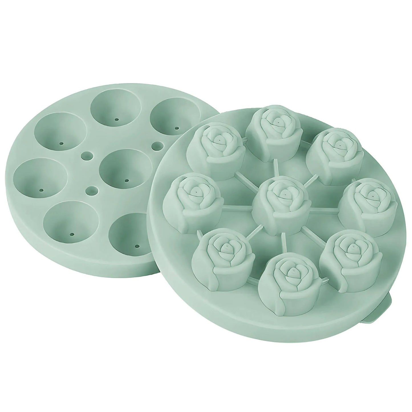 Silicone Flower-Shaped Ice Cube Tray