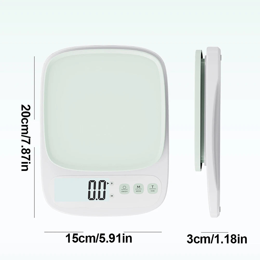 3KG/0.1G Digital Food Scale High Accuracy Electronic Kitchen Scale LED Display Food Scale Tare Function for Cooking Baking