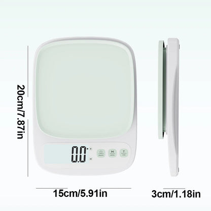 3KG/0.1G Digital Food Scale High Accuracy Electronic Kitchen Scale LED Display Food Scale Tare Function for Cooking Baking