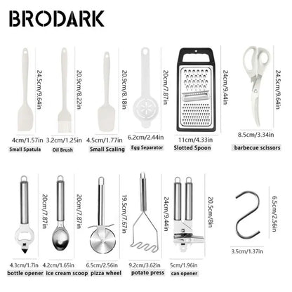 44 pc Silicone Utensil Set