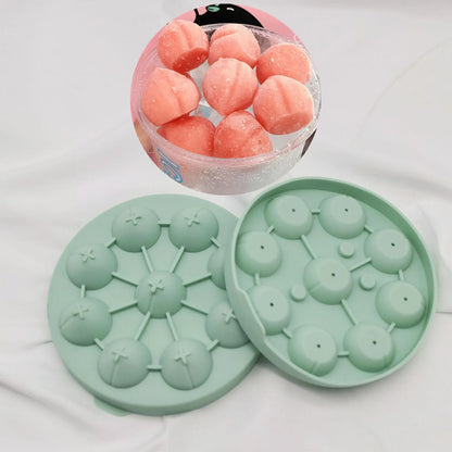 Silicone Flower-Shaped Ice Cube Tray