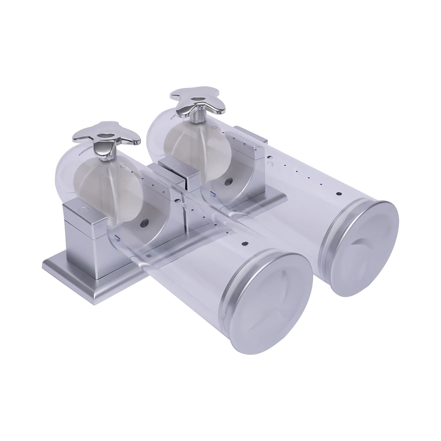 Cereal Dispenser 2Pcs Wall Mount Dry Food Container Storage For Nuts Coffee Beans Kitchen Storage Case Rice Grain Silver/Black