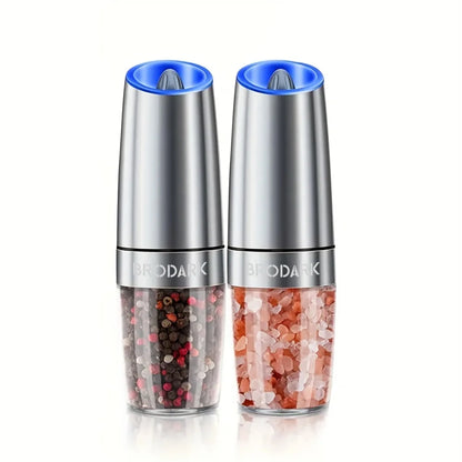 2 pc Electric Salt & Pepper Grinder Set