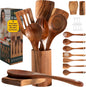 9 Pc Wooden Spoon Set