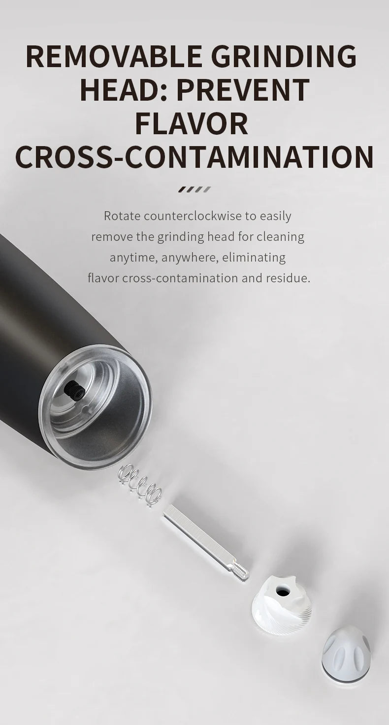 2 pc Electric Salt & Pepper Grinder Set