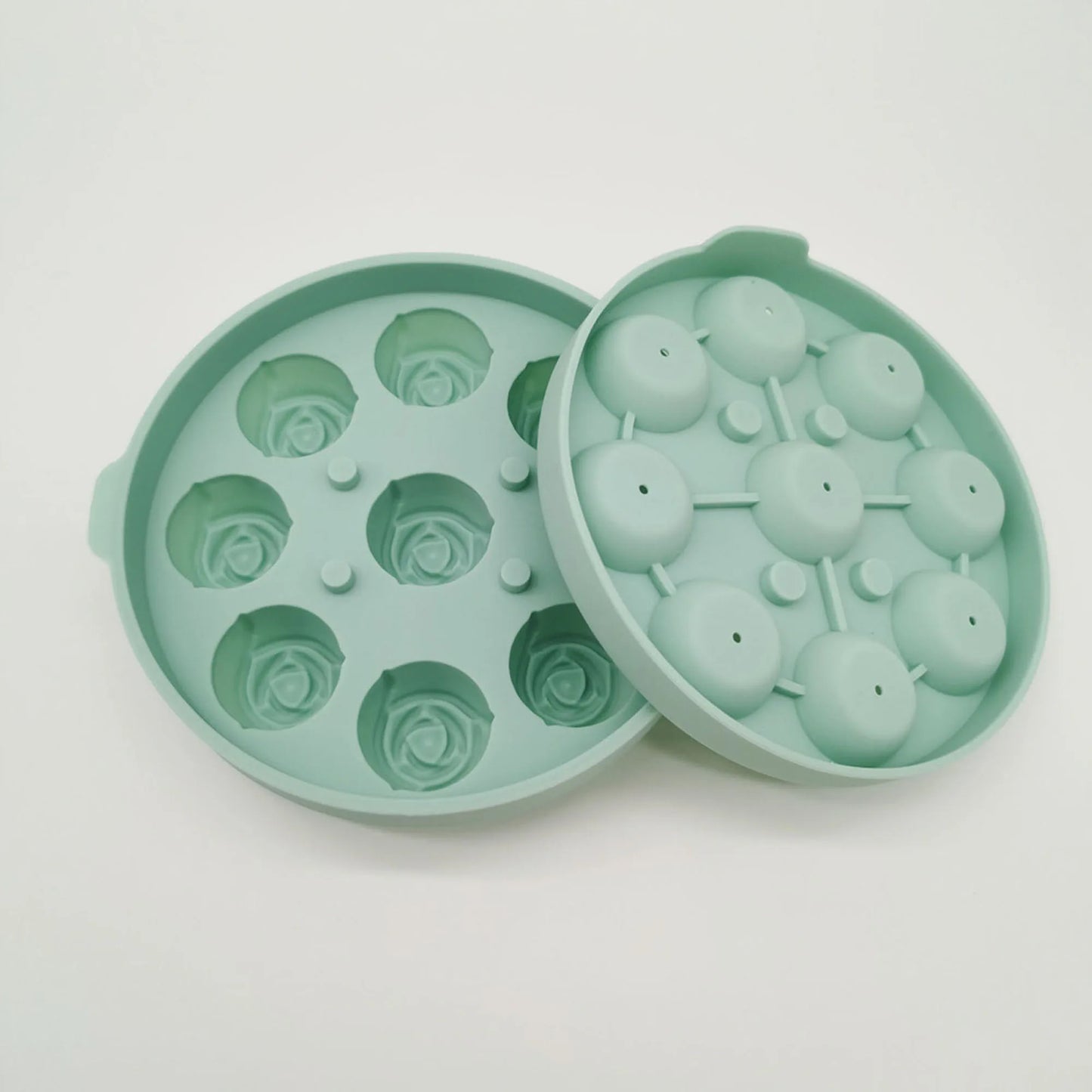 Silicone Flower-Shaped Ice Cube Tray