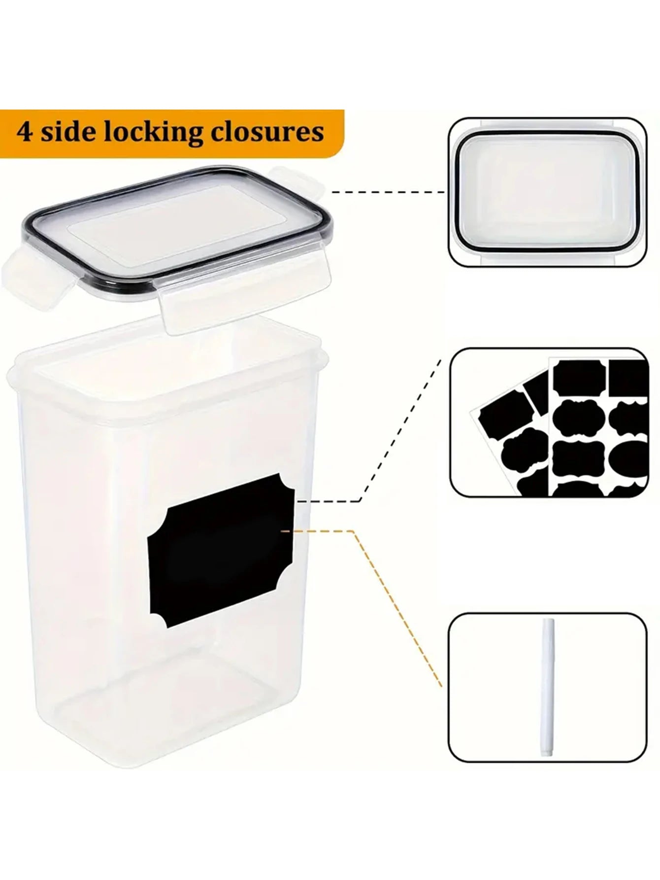 Food storage containers with LIDS