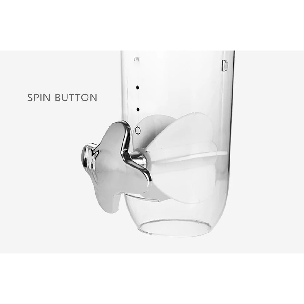 Cereal Dispenser 2Pcs Wall Mount Dry Food Container Storage For Nuts Coffee Beans Kitchen Storage Case Rice Grain Silver/Black