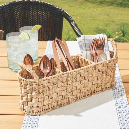 Utensil Caddy Divided Basket