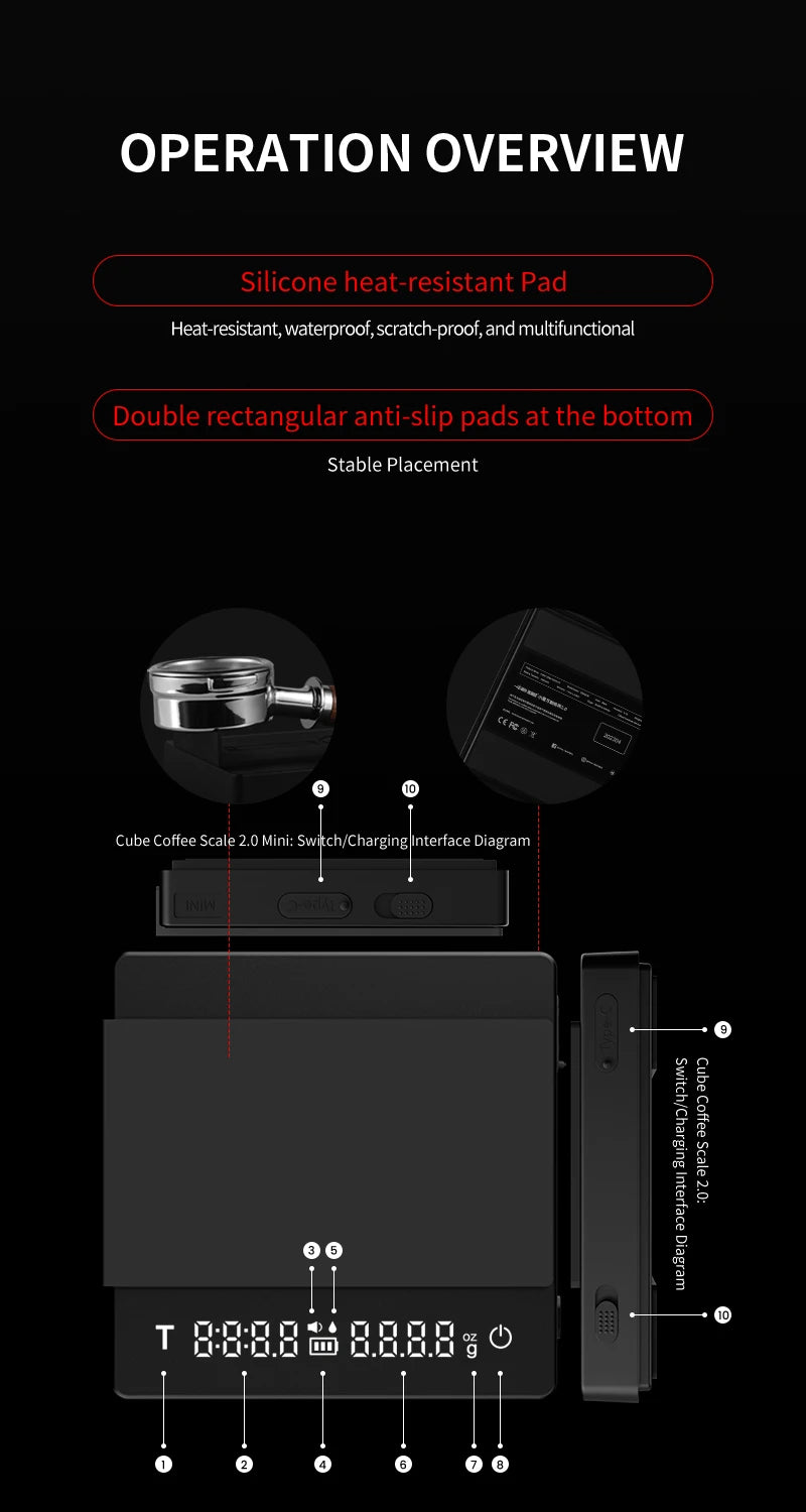 Rechargeable Digital Kitchen Scale